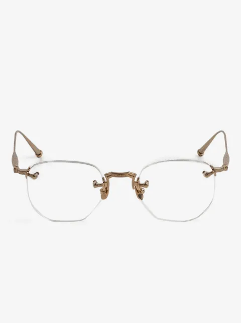 Matsuda rimless geometric glasses