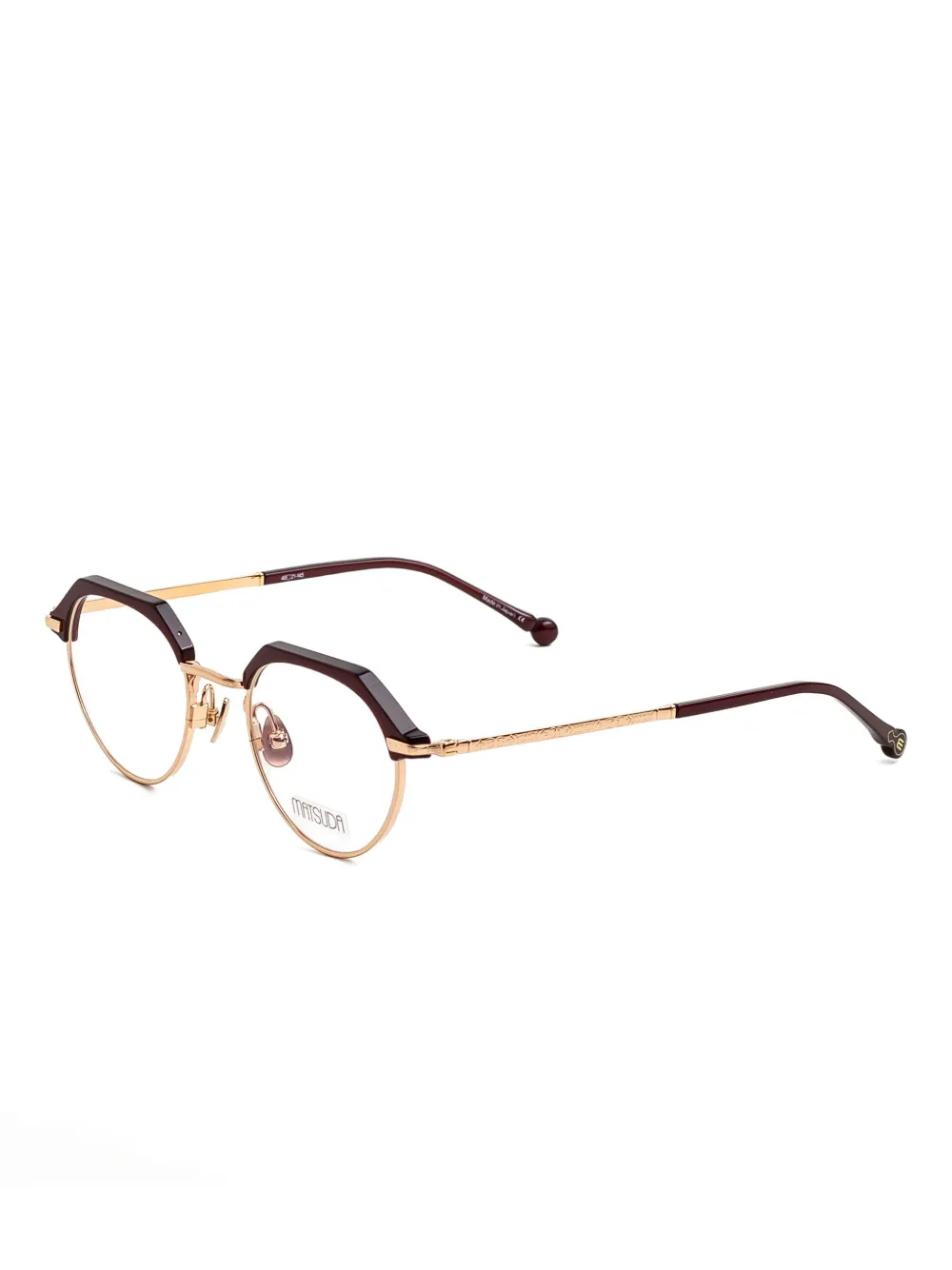 Matsuda Geometric-frame Glasses In Red