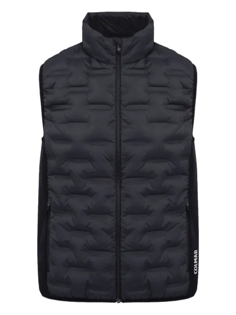 Colmar geometric-patterned zip-fastening gilet