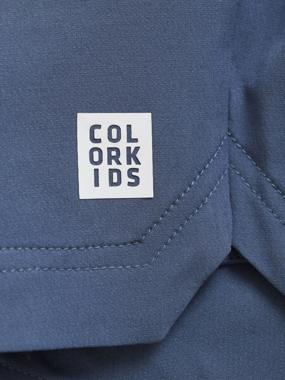 COLOR KIDS Shorts met logo Blauw