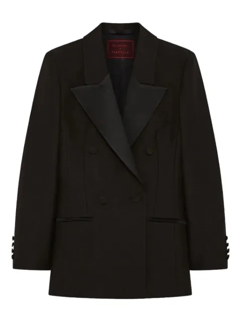 Marella chamarra con doble botonadura en colaboración con Stella Maxwell