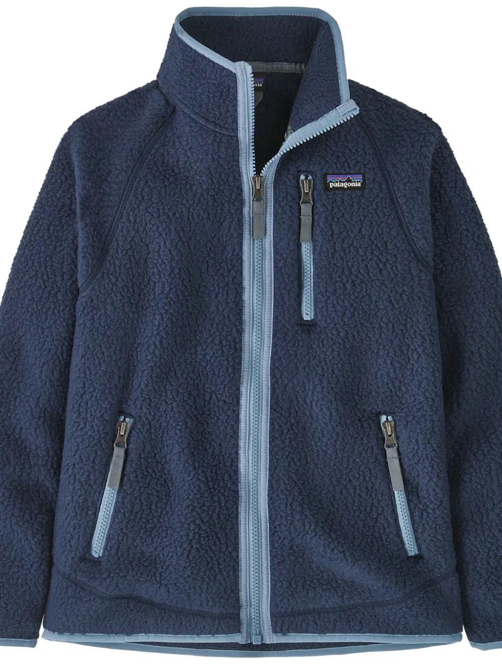 Patagonia Kids Retro Pile fleece jack Blauw