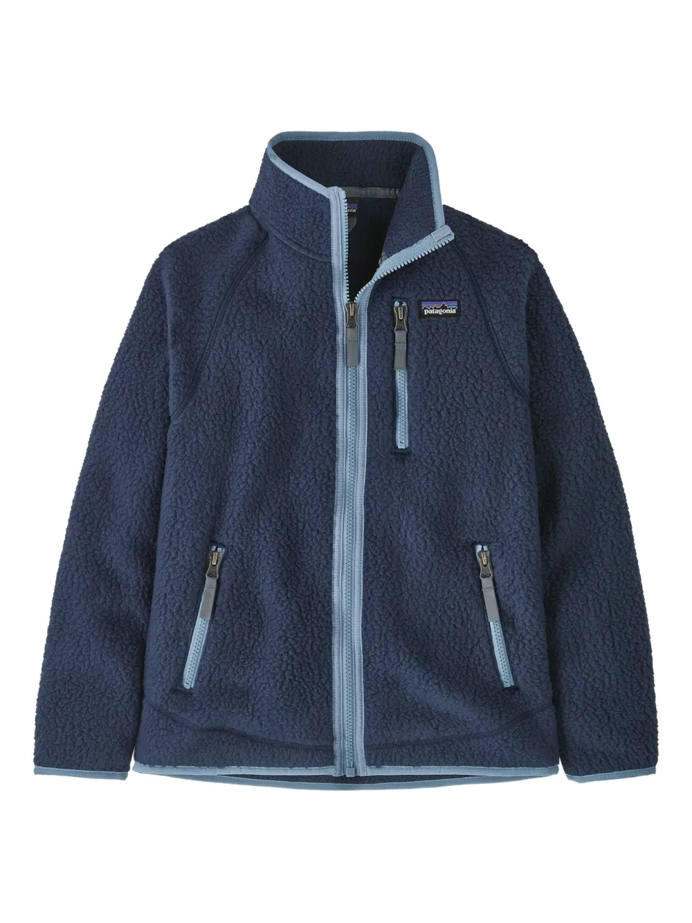 Patagonia Kids Retro Pile フリースジャケット - ブルー Patagonia Kids Retro Pile フリースジャケット - ブルー