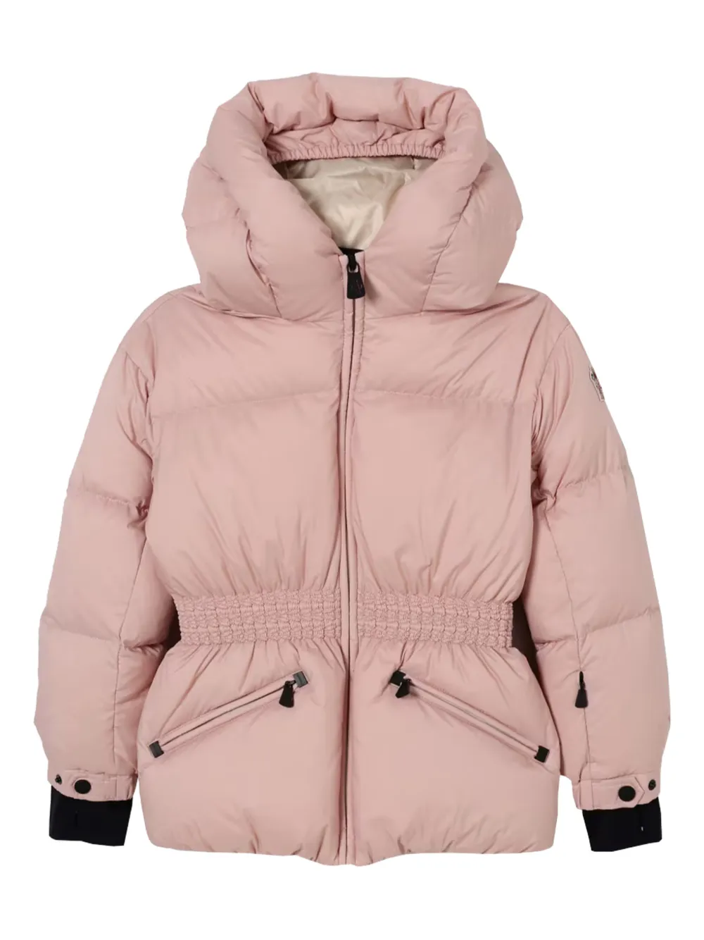 Moncler Enfant chamarra con pretina elástica y capucha | rosado | Image 1