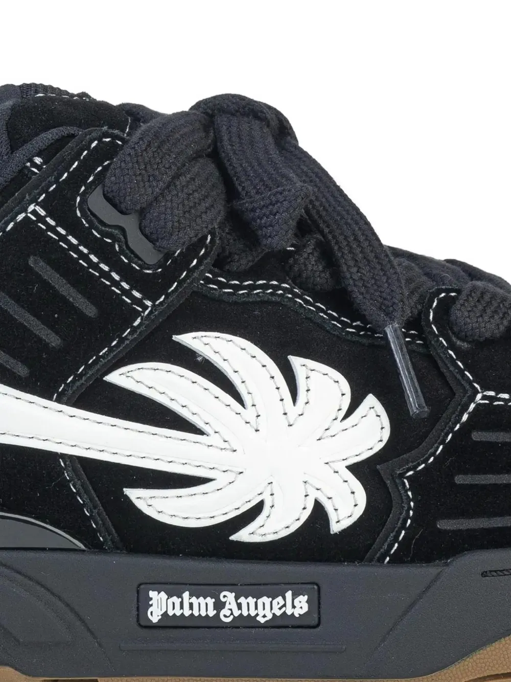 Palm Angels Venice suède sneakers Zwart