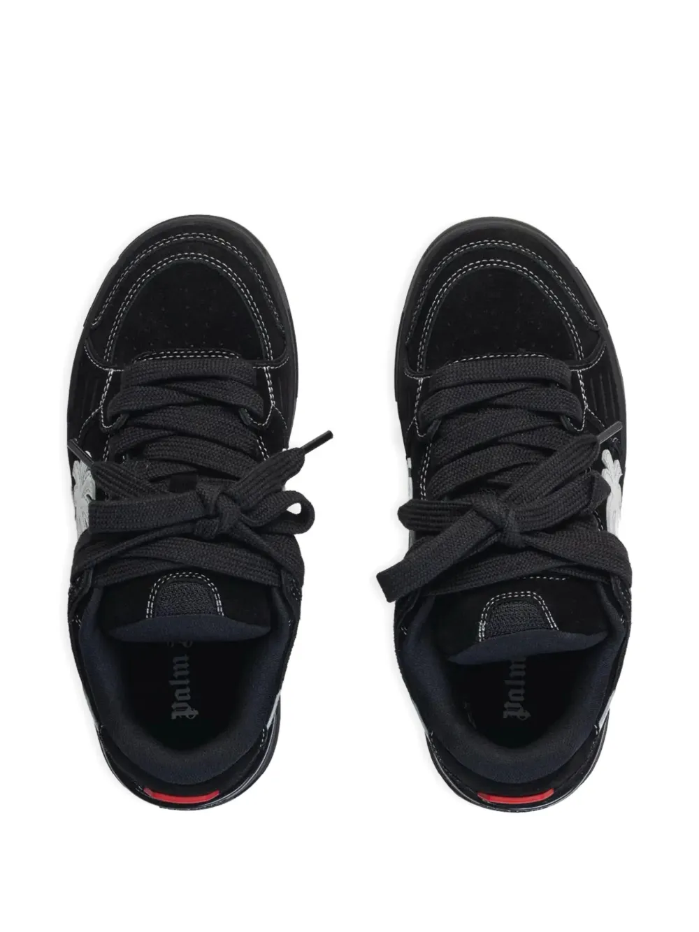 Palm Angels Venice suède sneakers Zwart