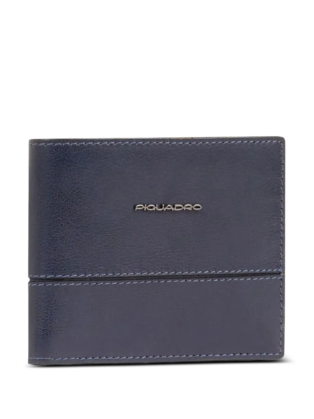PIQUADRO Portemonnee met logoplakkaat Blauw