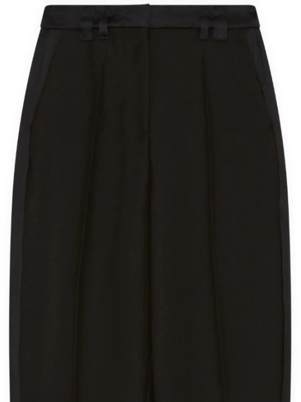 Marella X Stella Maxwell Smoking Barrel-leg Trousers In Black