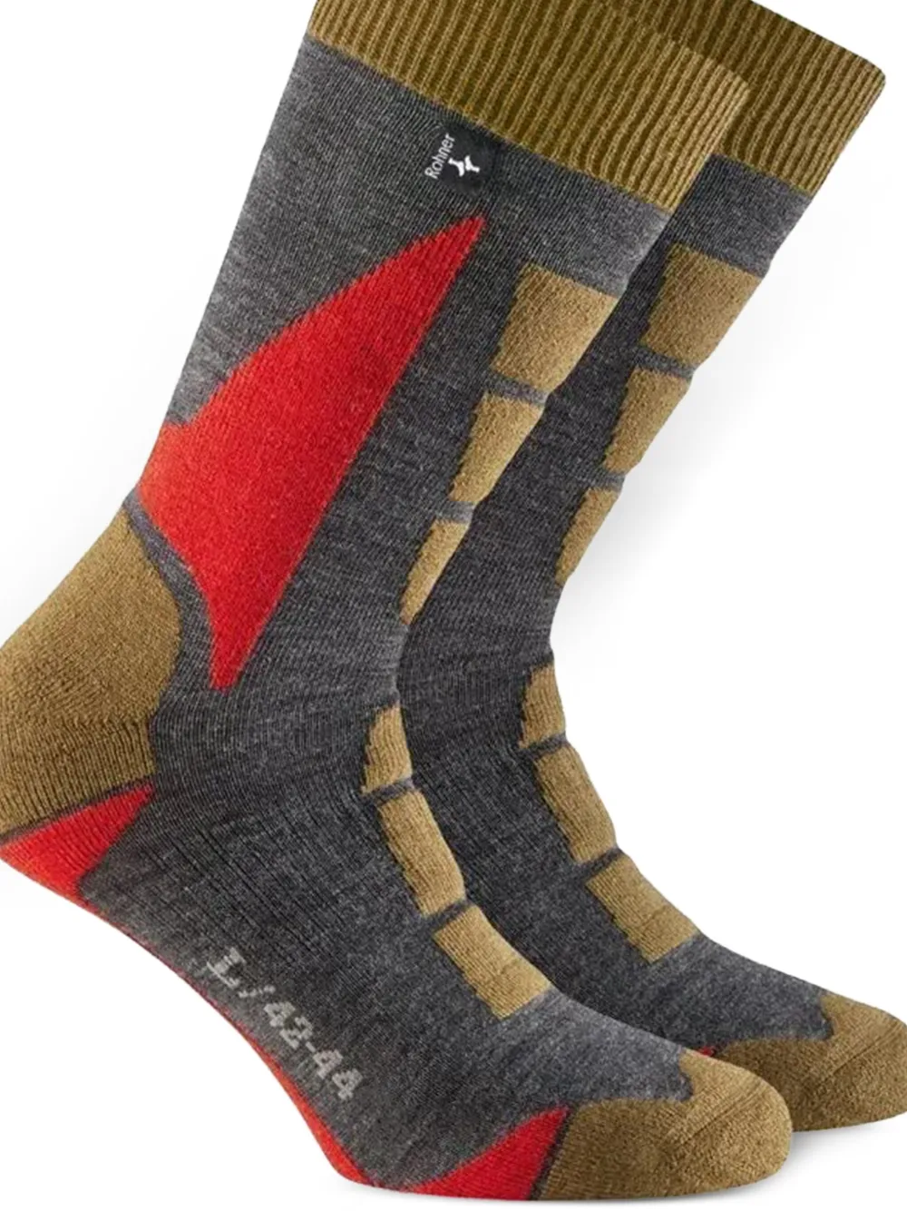 ROHNER geometric-pattern socks | Image 2