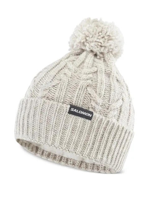 Salomon pompom ribbed hat