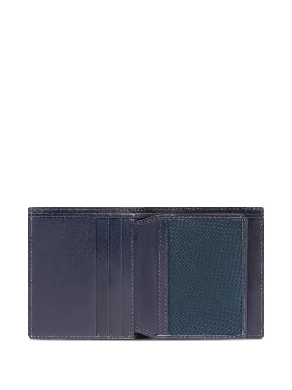 Piquadro Stitched Wallet In Blue