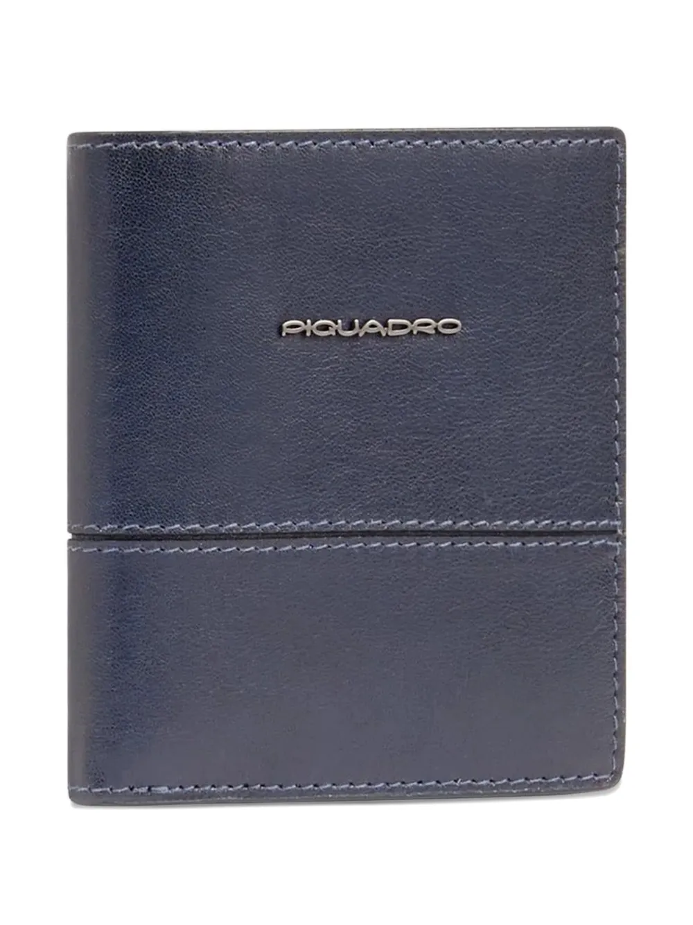 Piquadro Stitched Wallet In Blue