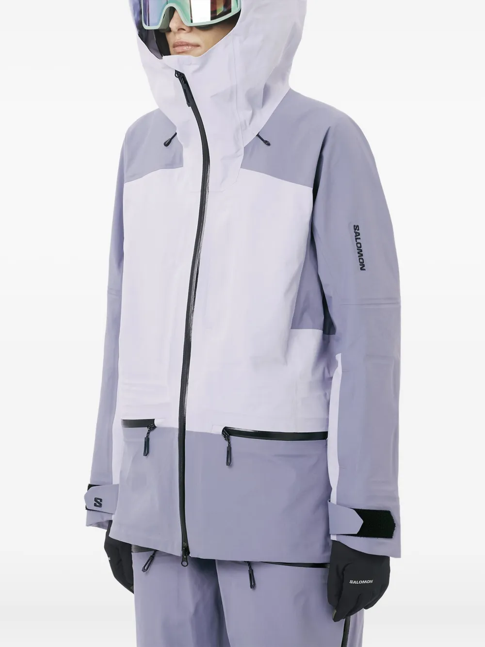 Salomon Absolute 3L hooded zip jacket - Wit