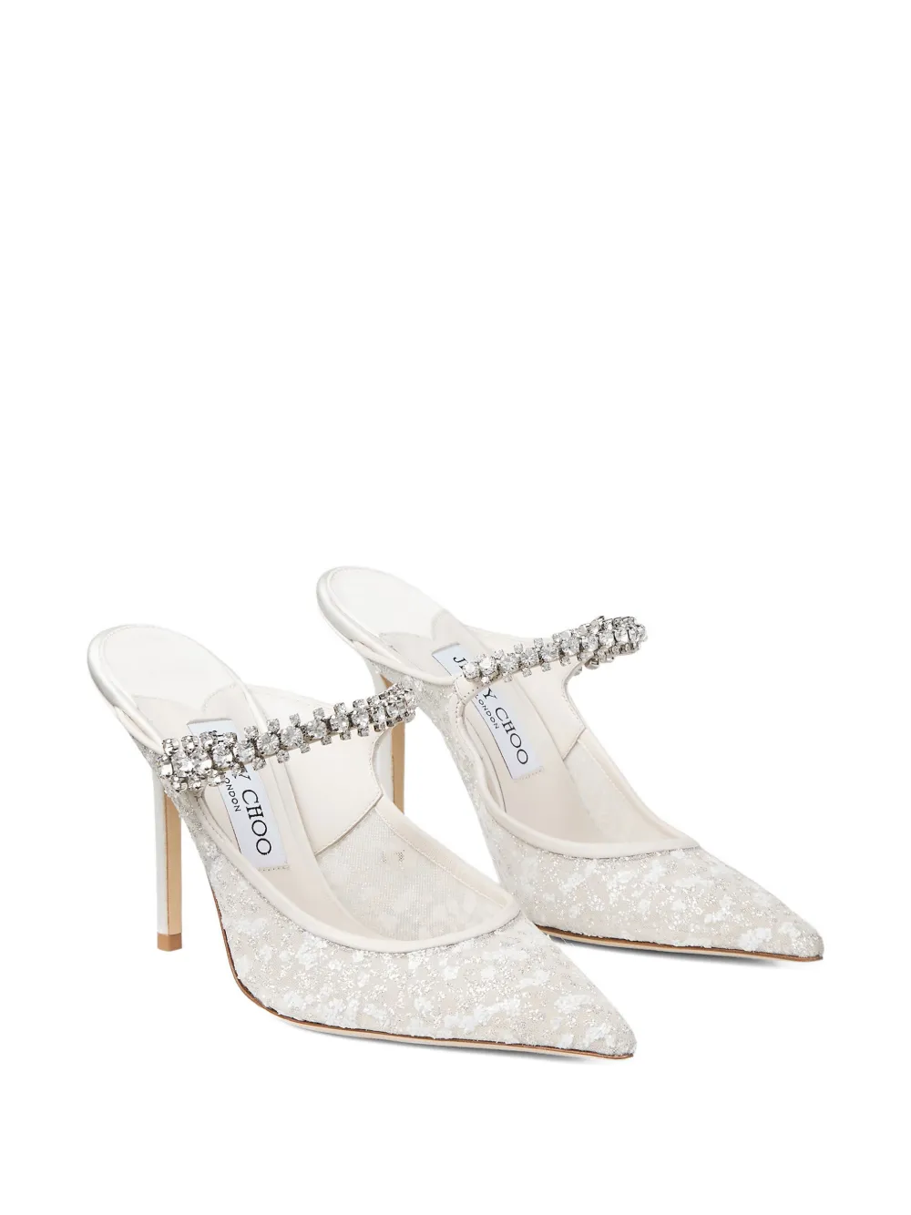 Jimmy Choo Verfraaide pumps Wit