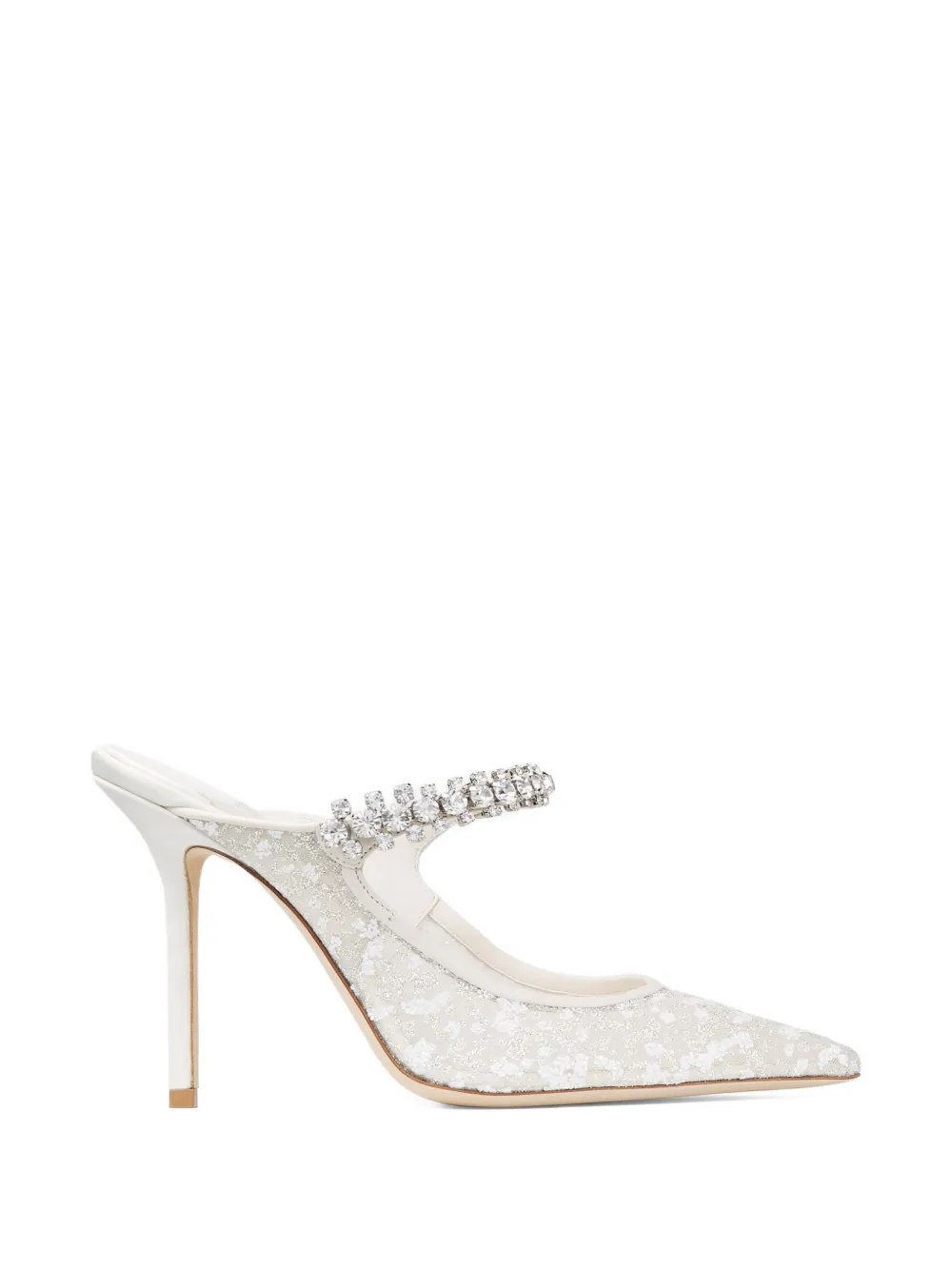 Jimmy Choo Pumps a punta con decorazione - Bianco