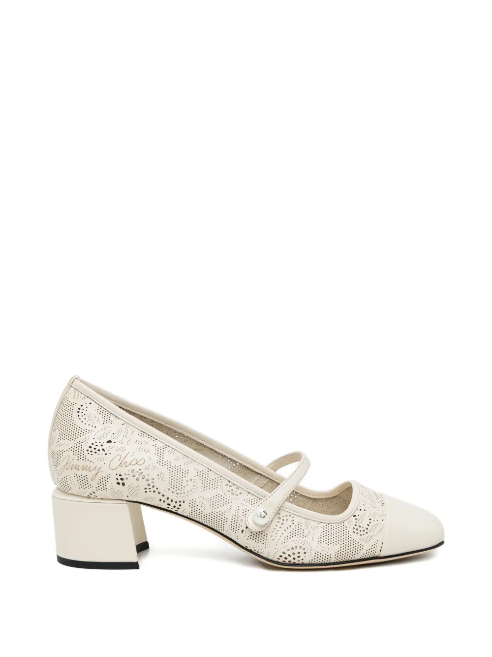 Jimmy Choo lace ballerina pumps - Neutrals