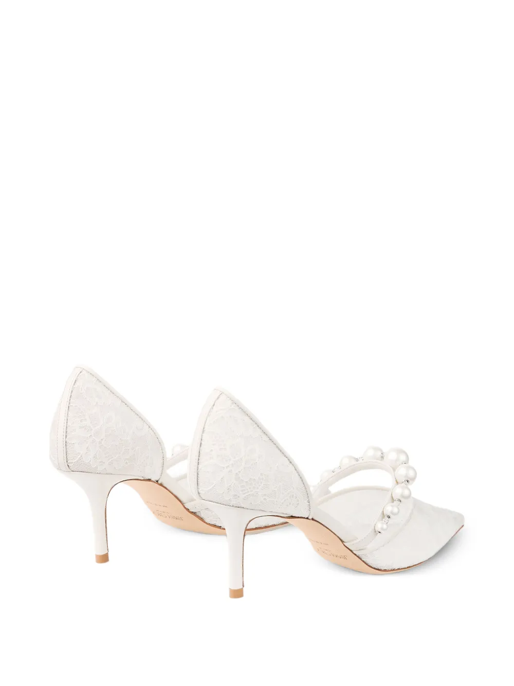 Jimmy Choo Aurelie 65 pumps met puntige neus Wit