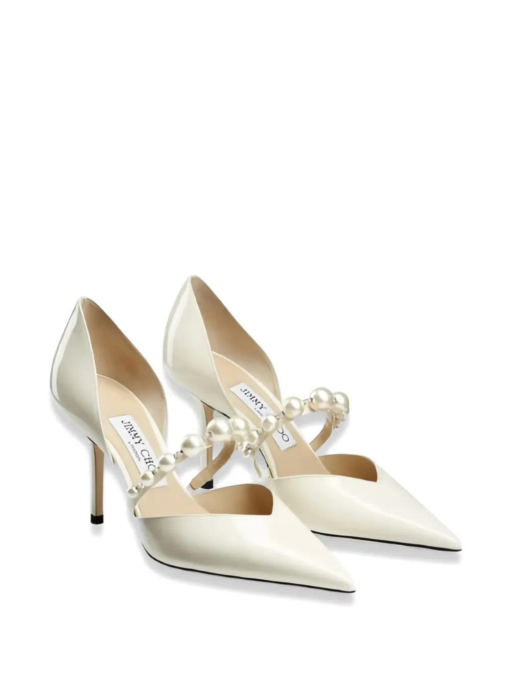 Jimmy Choo Aurelie 65 pumps met puntige neus Wit