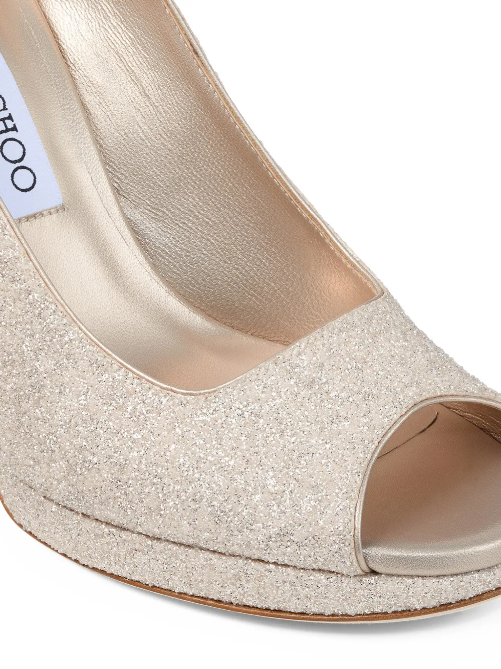 Jimmy Choo Sandalen met plateauzool Beige