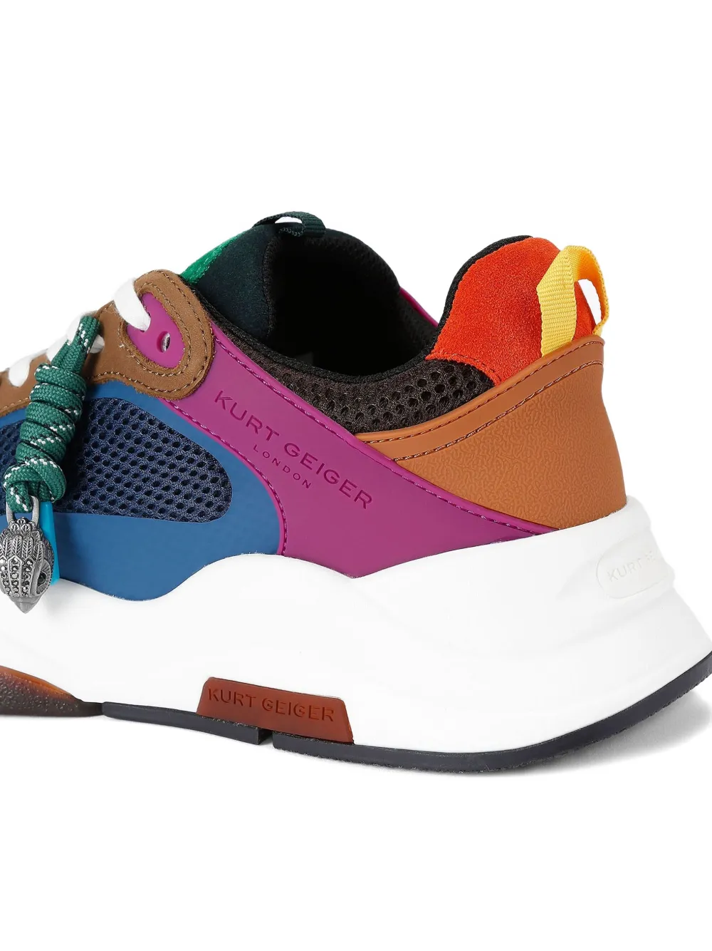 Kurt Geiger Royston Lace-up Sneakers In Blue