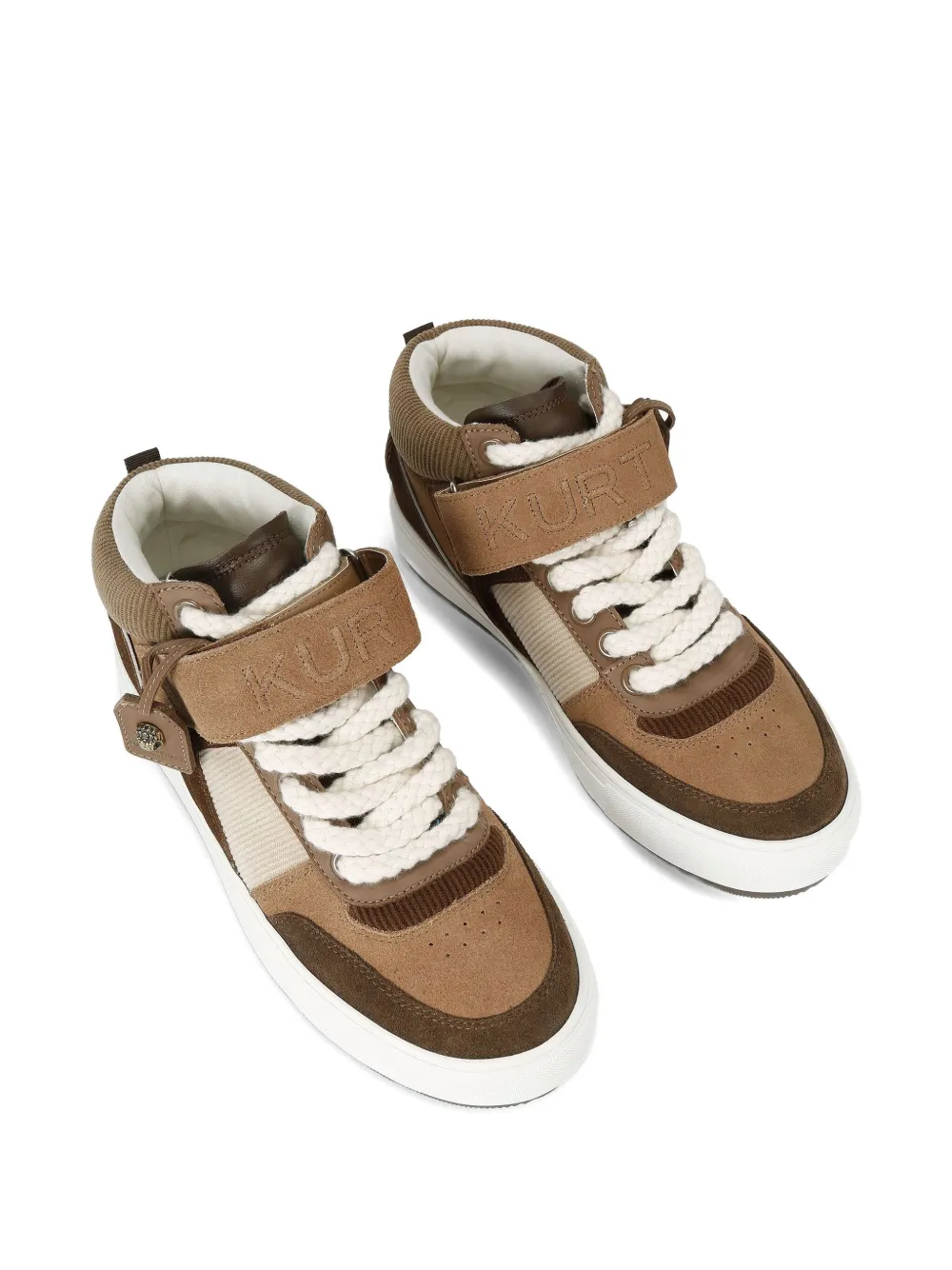 Kurt Geiger Touch-strap-fastening Sneakers In Animal Print