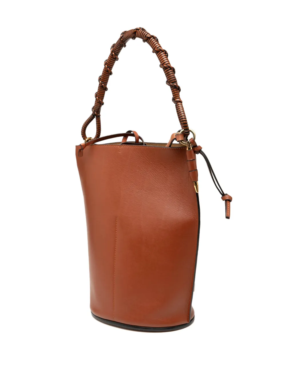 LOEWE Pre-owned 2010-2025 Leather Gate Bucket Bag Satchel In Brown