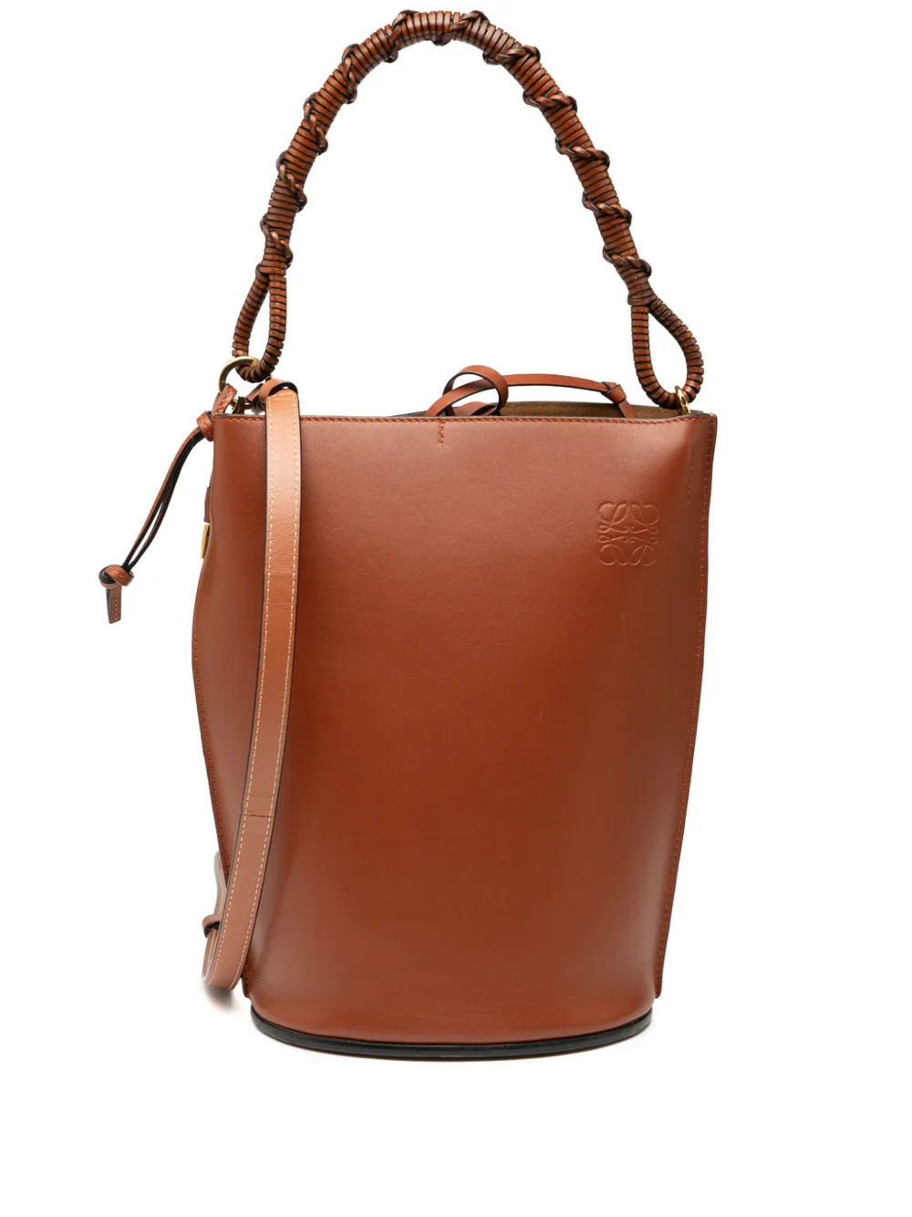Loewe Pre-Owned 2010-2025 Leather Gate Bucket Bag satchel | Brown | Image 1