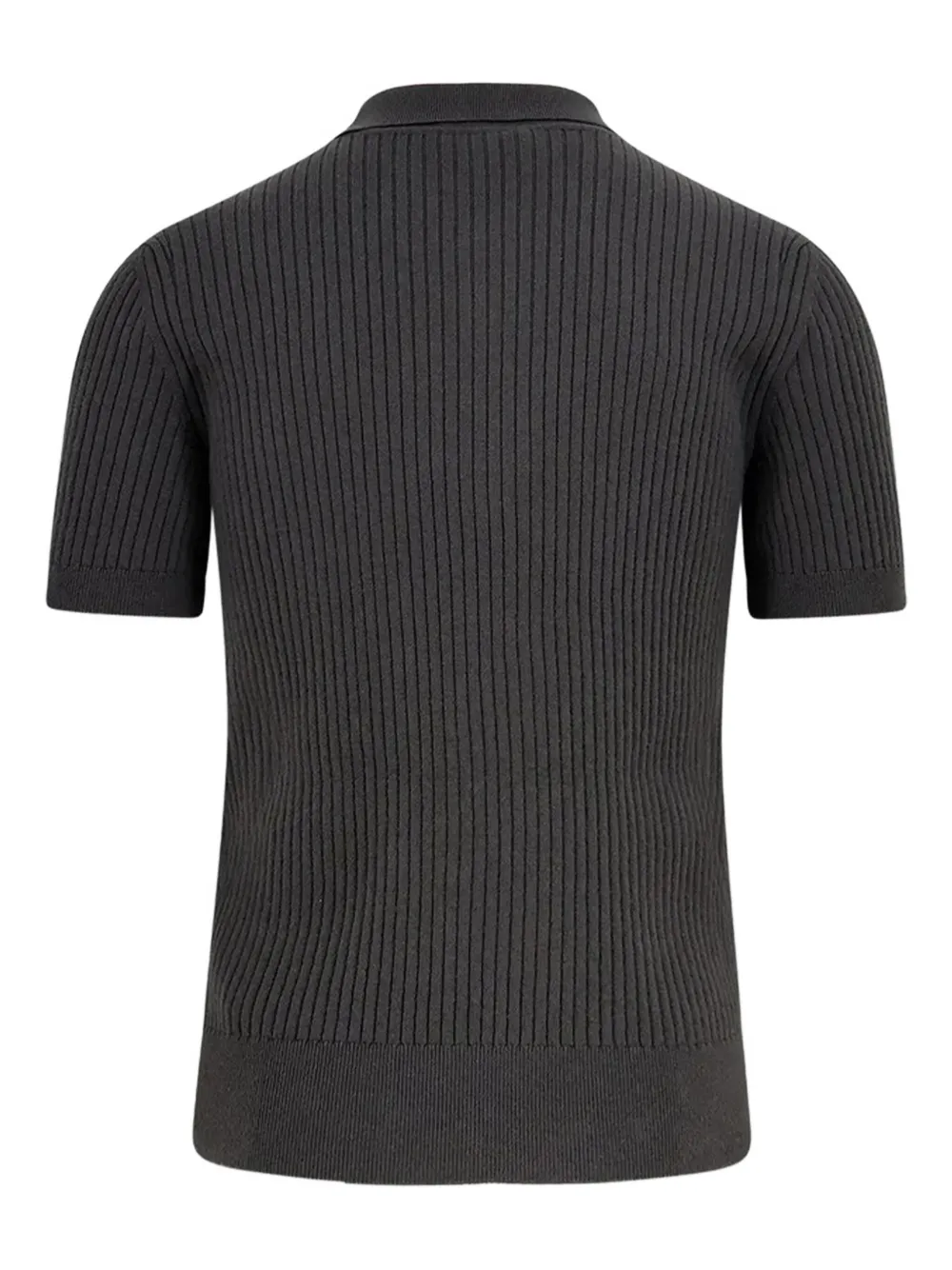 Gucci Geribbeld poloshirt Grijs