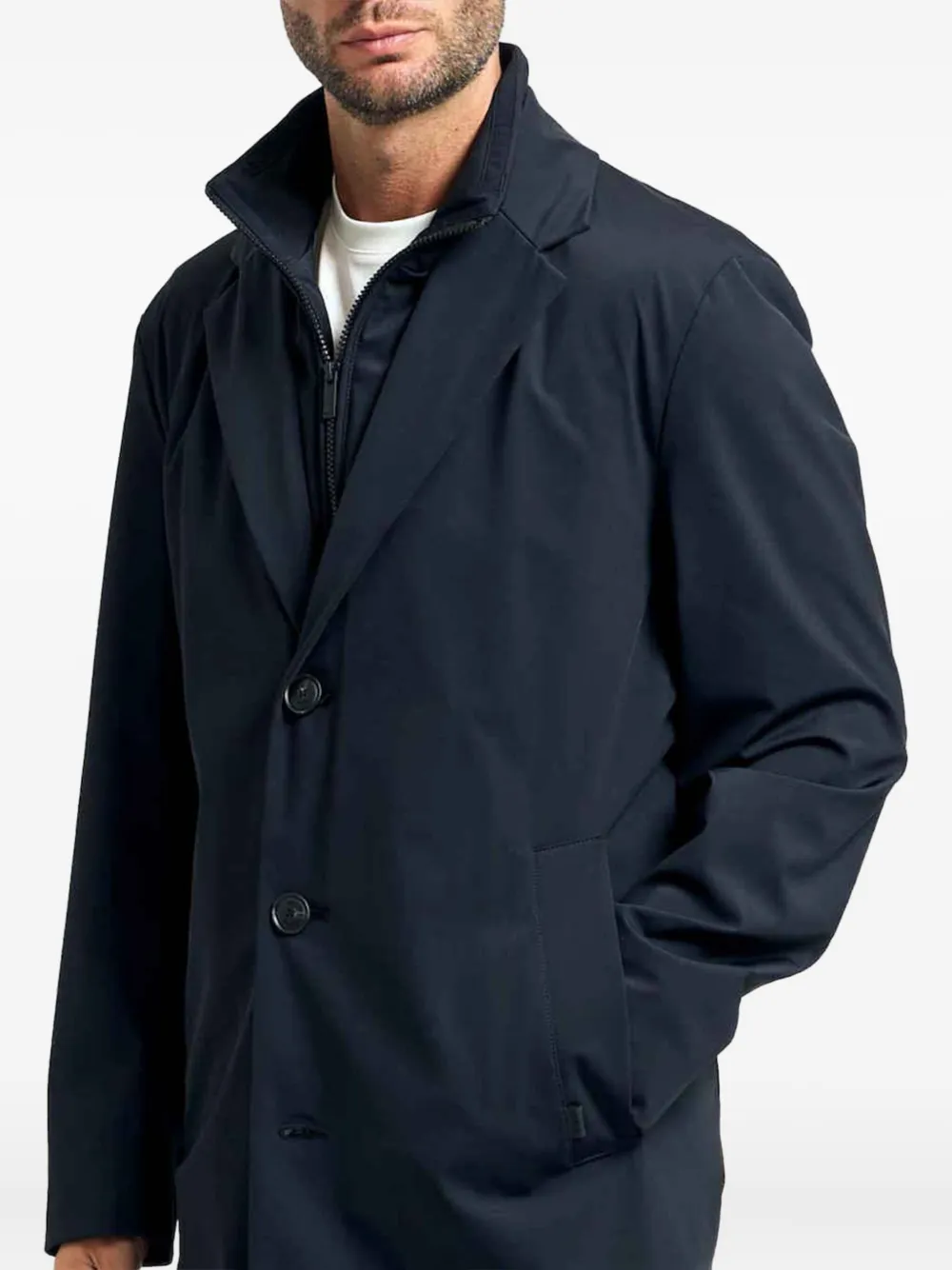 BOSS Jas met knopen Blauw