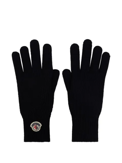 Moncler logo-patch gloves