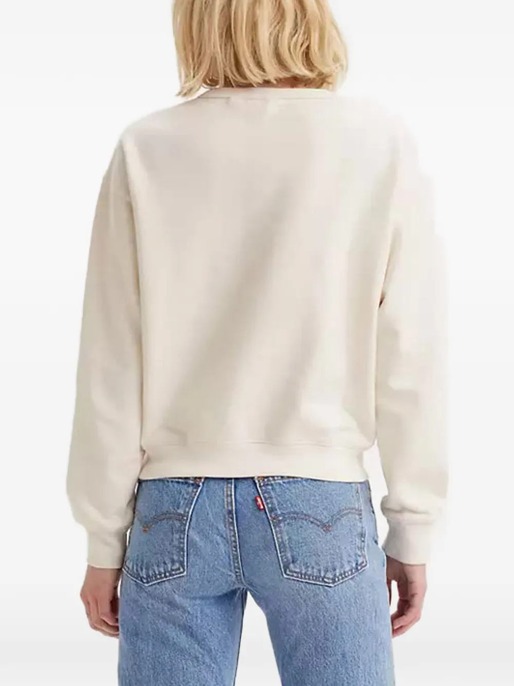 Levi's Graphic Signature Crew logo-print sweatshirt Beige