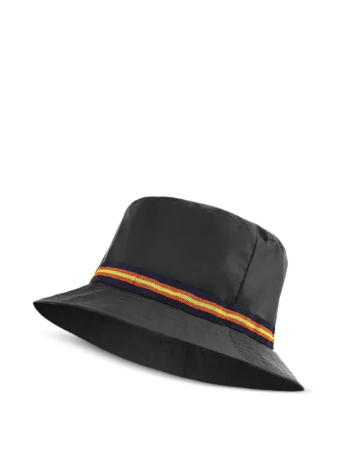 K-Way stripe-detail bucket hat