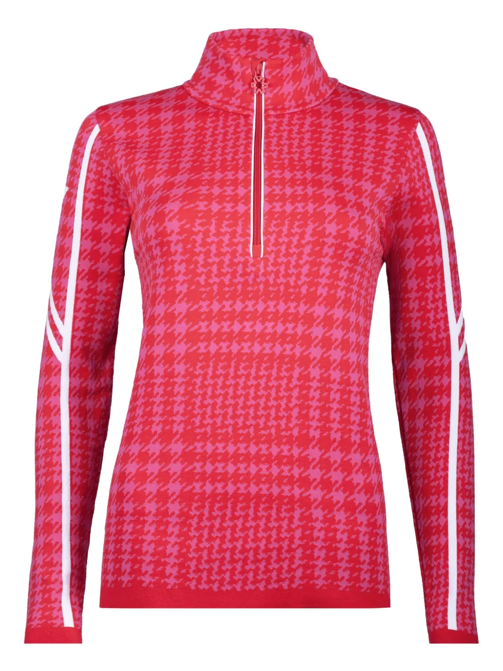 NEWLAND Maglione con motivo pied-de-poule - Rosso