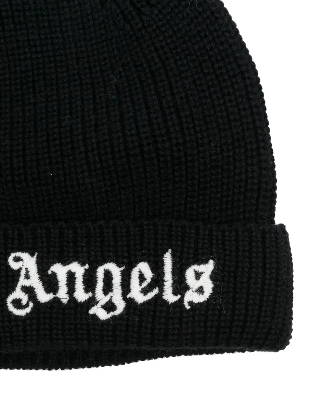 Palm Angels Kids logo beanie - Zwart