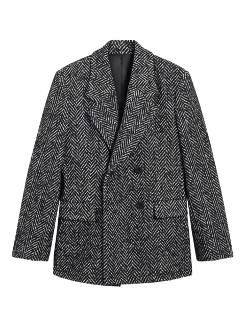 Pence Jade herringbone double-breasted blazer