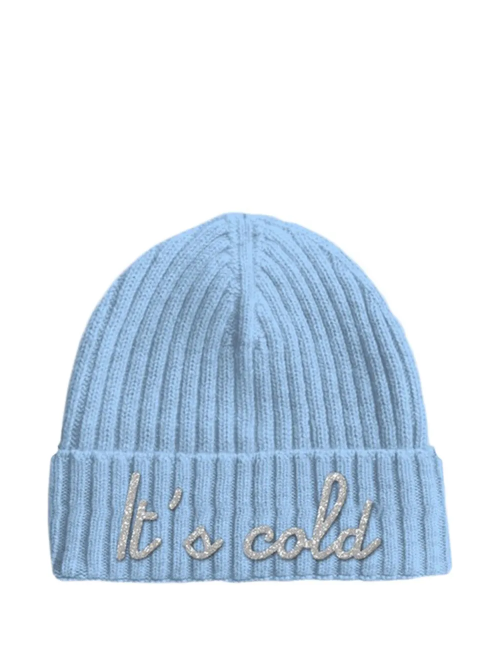 MC2 Saint Barth Wengen ribbed embroidered beanie | Blue | Image 1