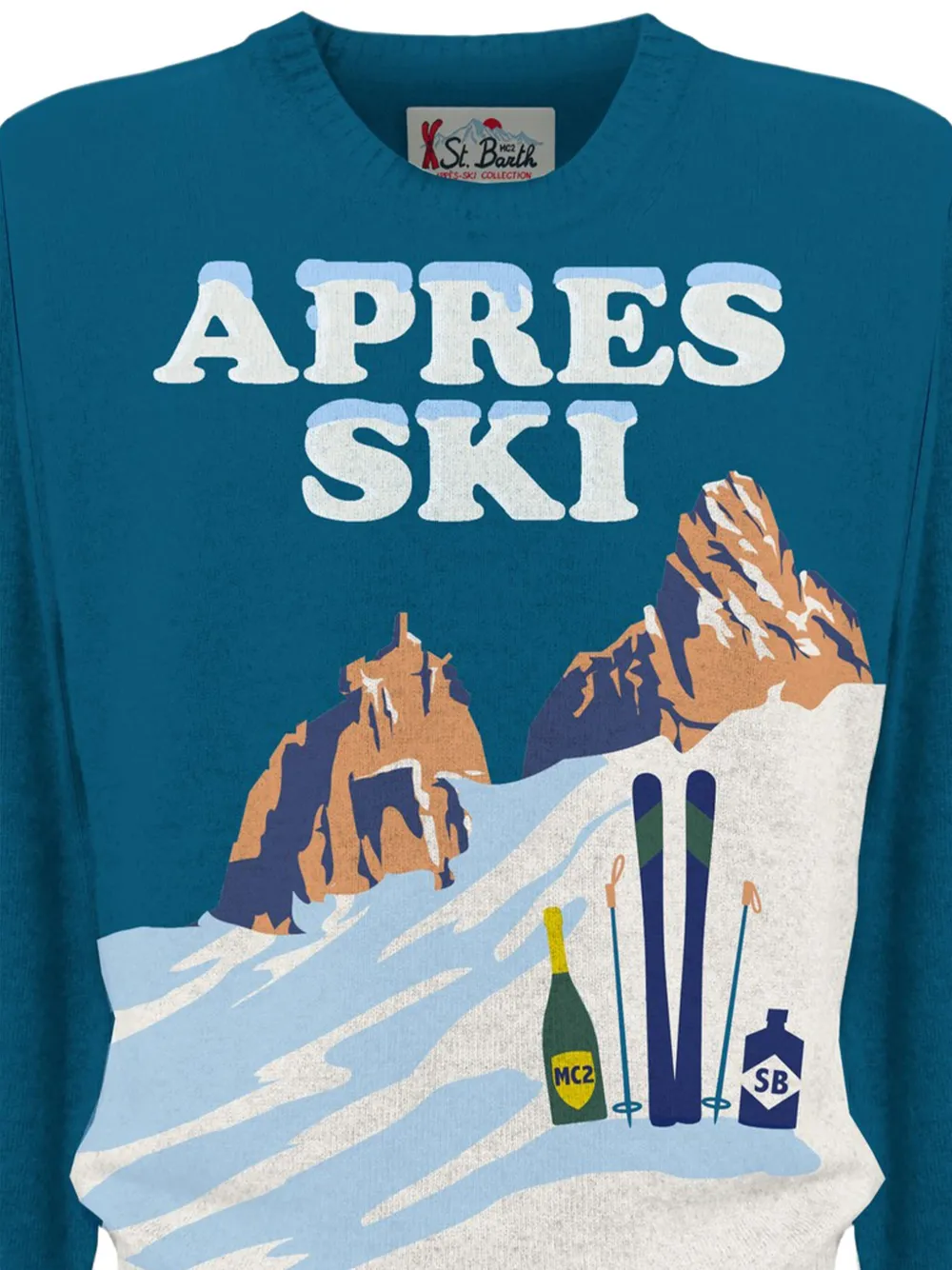 MC2 Saint Barth Heron printed sweater - Blauw