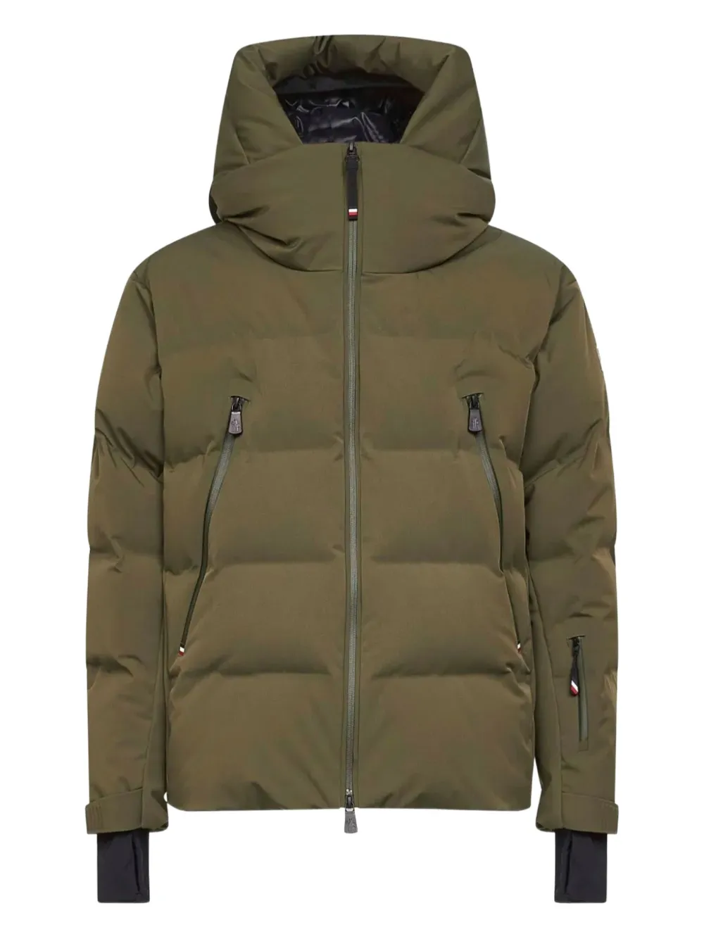 Moncler Grenoble chamarra capitonada con capucha | verde | Image 1