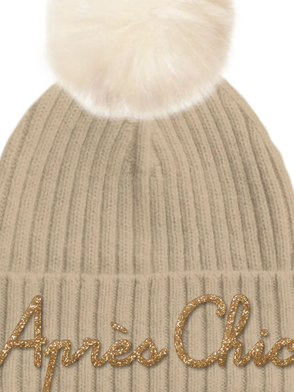 MC2 Saint Barth pompom-detail beanie hat - Beige
