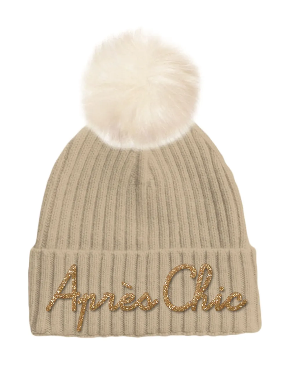 MC2 Saint Barth pompom-detail beanie hat | Neutrals | Image 1
