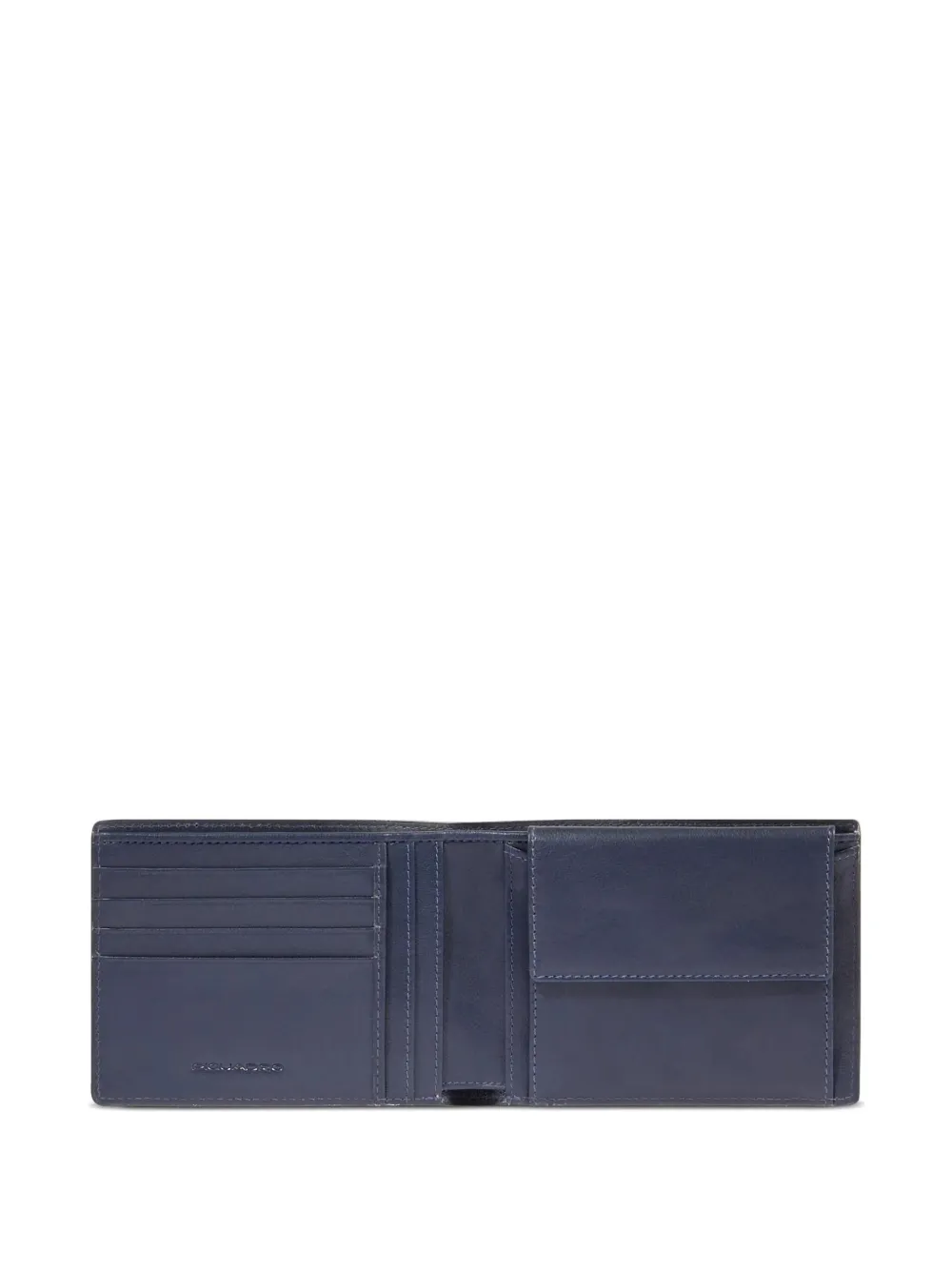 Piquadro Stitched Wallet In Blue