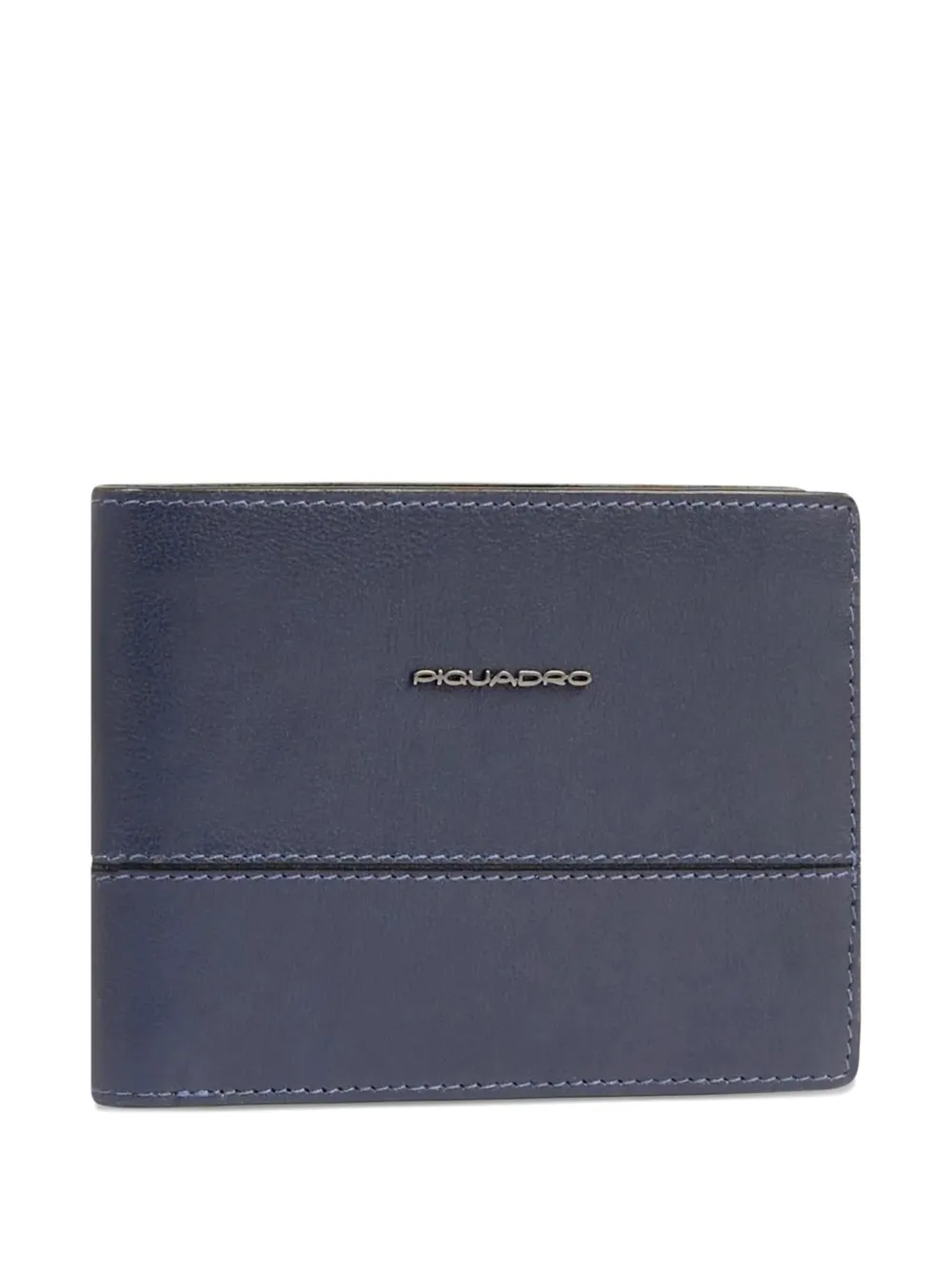 Piquadro Stitched Wallet In Blue