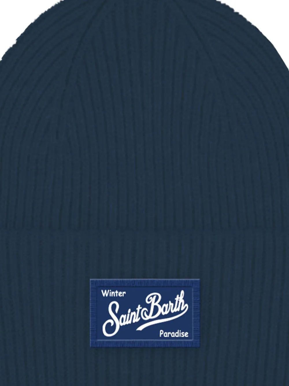 MC2 Saint Barth patch-detail beanie hat - Blauw