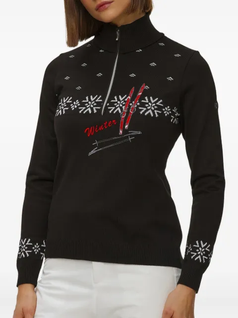 NEWLAND snowflake-embroidered sweater