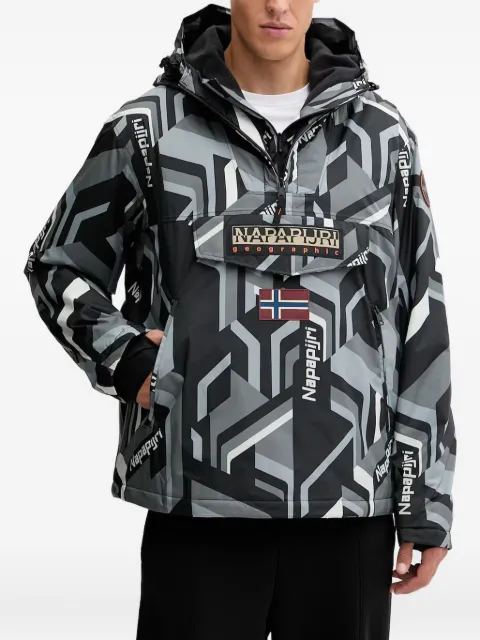 Napapijri geometric hooded jacket