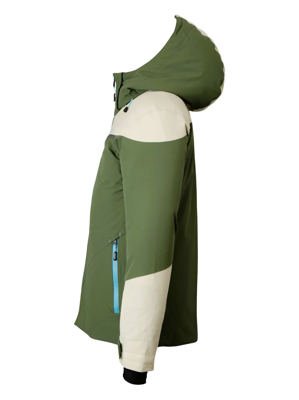 Hooded Colour-Block Ski Jacket