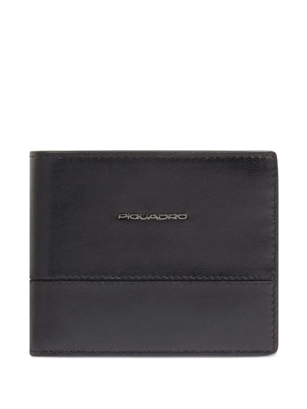 PIQUADRO logo-plaque wallet | Black | Image 1