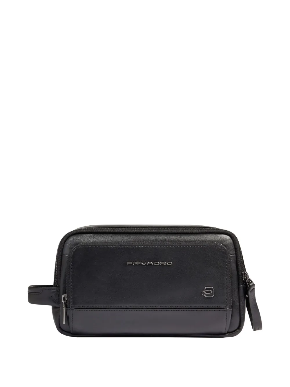 PIQUADRO Necessaire com placa de logo | Preto | Image 1