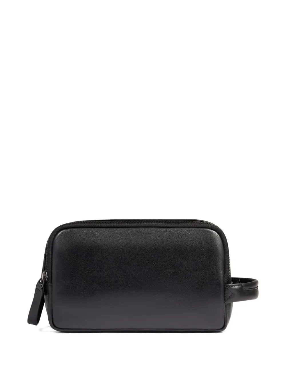 PIQUADRO logo-plaque wash bag - Zwart