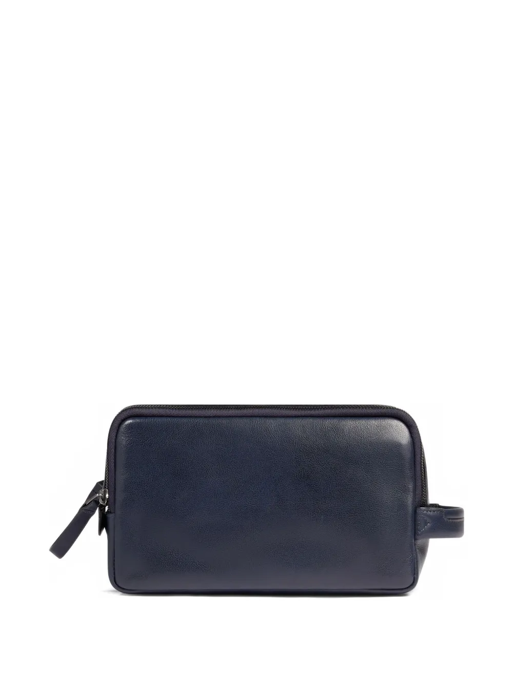 PIQUADRO Toilettas met logoplakkaat en rits - Blauw